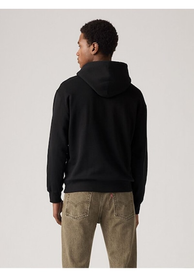 Levi's Erkek Relaxed Graphic Crewneck Kapüşonlu Sweatshirt - 3847904260 Siyah