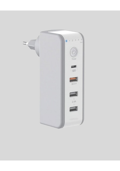 Zaman Kontrollü Şarj Cihazı 30w Hızlı Şarj Ve Çoklu Usb Çıkışı 0-2