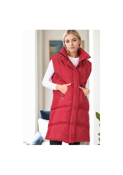 Z6743 Dewberry Bayan Yelek-bordo-1 Bordo-1