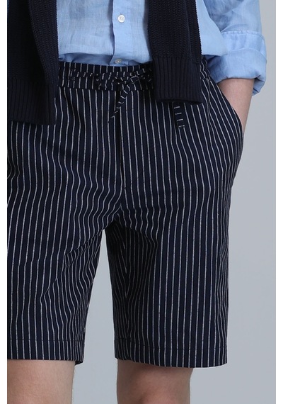 Lufian Curtıs Spor Erkek Chino Şort Slim Fit Lacivert Lacivert 111210073100200 Lacivert