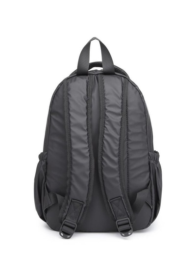 Smart Bags Gumi Kumaş Uniseks Orta Boy Sırt Çantası 8672 01 Siyah