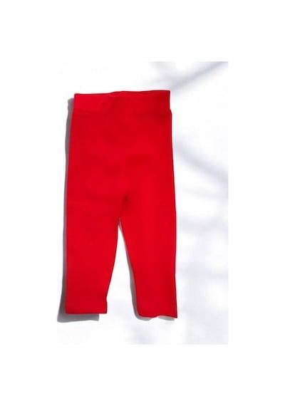 Zekids Kız Çocuk Pamuklu Esnek Tayt-16663 Kırmızı