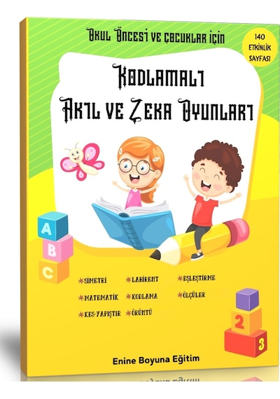 Okul Öncesi Kodlamalı Akıl ve Zeka Oyunları Kitabı