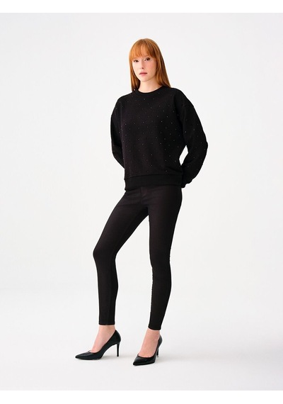 LOFT Loose Fit Kadın Sweatshirt Lf2037868 Q1.v1 Siyah
