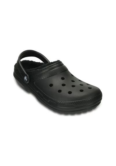 Crocs Classic Lined Clog Unisex Terlik 203591-060 Black/black