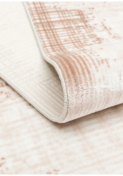 Eko Halı Pera 01 Beige Akrilik Yıkanabilir Kaymaz Tabanlı Modern Halı Bej