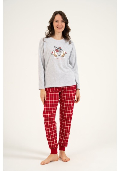 Arnetta Wonderful Time Anne Kız Gri Uzun Kol Pijama Takım Ar3733-a-v1 Ar3733-a-v1