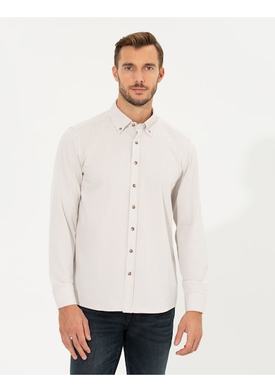 Pierre Cardin Erkek Bej Gömlek Desenli 50262722-vr011 Bej Pierre Cardin Erkek Bej Gömlek Desenli 50262722-vr011 Bej