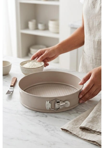 Cooker 26 Cm Kelepçeli Kek Kalıbı Ckr3563 Bej