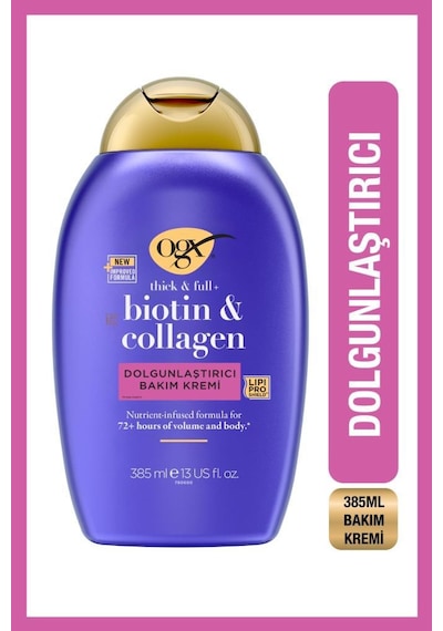 Ogx Dolgunlaştırıcı Biotin & Kolajen Sülfatsız Bakım Kremi 385 Ml