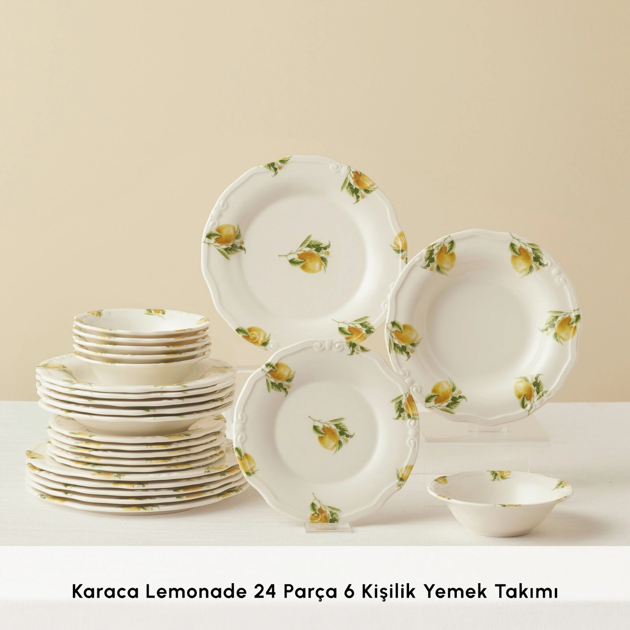 Karaca Lemonade 24 Parça 6 Kişilik Yemek Takımı Çok Renkli