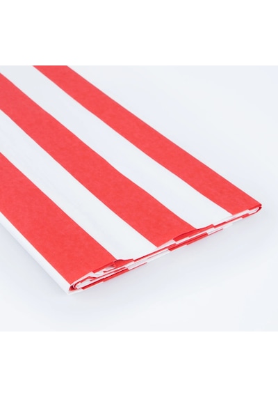 Meri Meri - Red Striped Tablecloth - Kırmızı Çizgili Masa Örtüsü