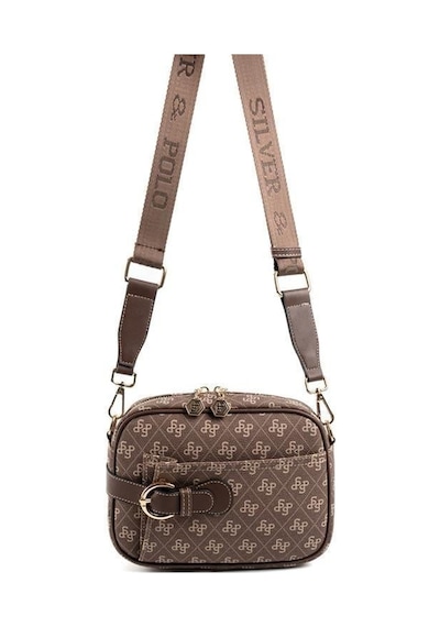 Silver Polo Sp1256 Kadın Çapraz Çanta Monogram Kahve-kahve