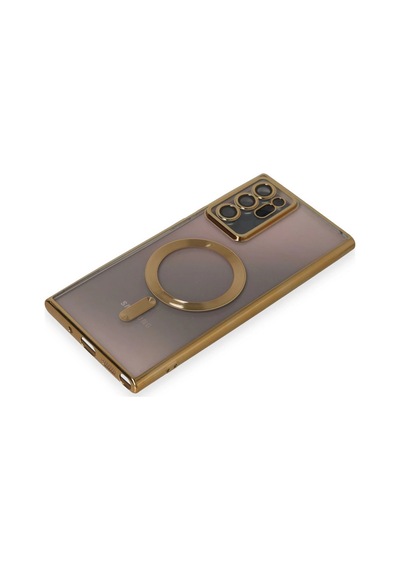 Newface Samsung Galaxy Uyumlu Note 20 Ultra Kılıf Kross Magneticsafe Kapak Semeglbl - 72 - Gold