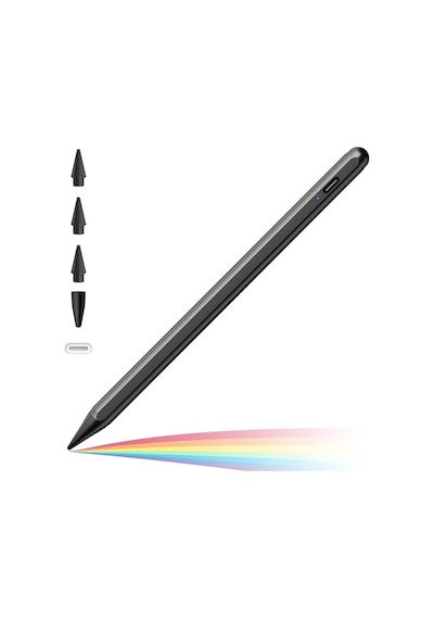 Apple Uyumlu iPad  2018-2025 Pro11m4 Air11m2-i P10/9/8/7/6 Air5/4/3 Mini6/5 Avuç Içi Reddi Aktif Stylus Kalem