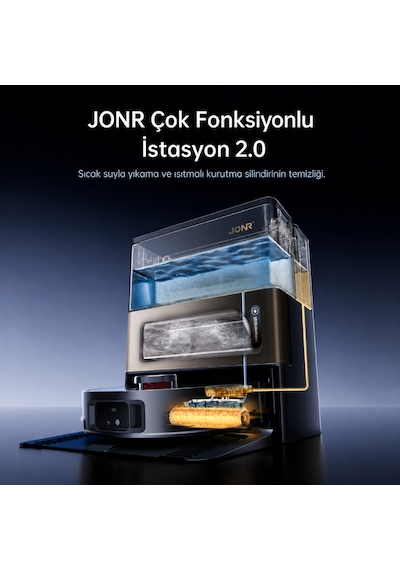 Jonr X9 Pro 20.000Pa Robot Süpürge Ve Paspas Siyah