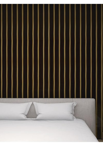 120cmx300cm Tek Parça Yapışkanlı Rulo Gold Çizgili Eskitme Parlak Duvar Paneli Kağıdı Pendik Qm0140