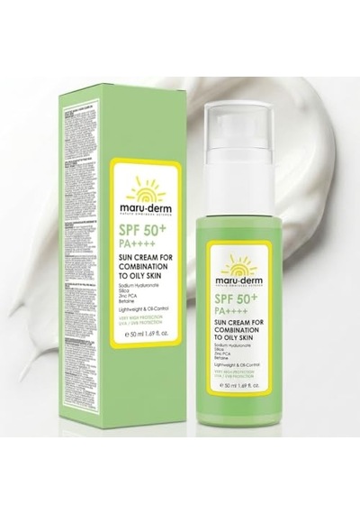 Maruderm Karma Ve Yağlı Ciltler İçin Güneş Kremi Spf 50+ Pa++++ Yeni Nesil Kore Filtreli, Sebum Dengeleyici Gü
