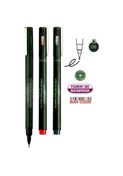 Unı Drawıng Pen Pın05-200 0.5 Mavı - 12 Adet