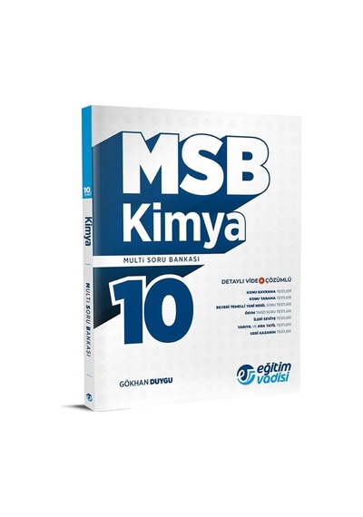 Eğitim Vadisi 10. Sınıf Kimya Multi Soru Bankası