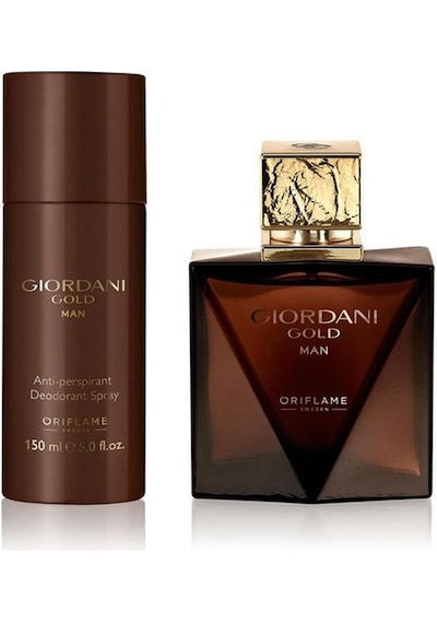 Oriflame Giordani Gold Man Erkek Parfüm EDT 75 ML + Deodorant 150 ML