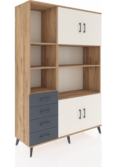 Hyperion Dolap 8 Raflı 4 Çekmeceli 4 Kapaklı 132x44x195 Çam-aytaşı/antrasit Aytası/antrasıt - Atlas Çam Hyperion Dolap 8 Raflı 4 Çekmeceli 4 Kapaklı 132x44x195 Çam-aytaşı/antrasit Aytası/antrasıt - Atlas Çam