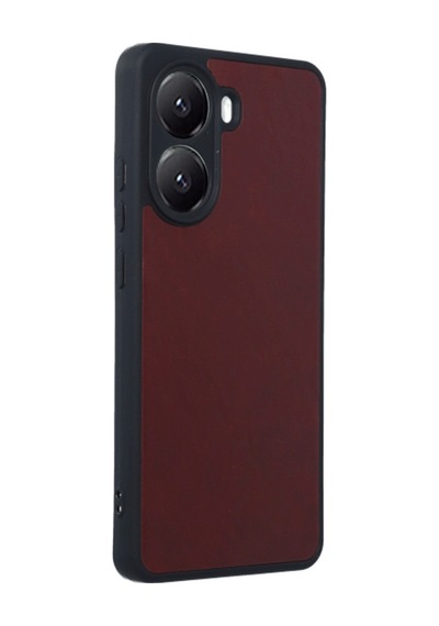 Poco X7 Pro Kılıf Aras Deri Kapak - Bordo Bz8683140842680