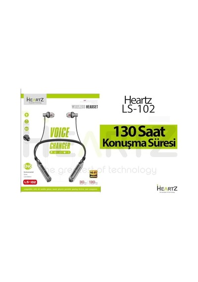 Ls 102 Bluetooth Kulaklığı 5.3 Versiyon Yüksek Şarj İle 130 Saat Bekleme Süreli 10 Metre Çekiş Menzilli Dışar Genel