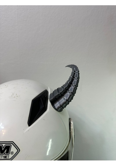 Motor & Motosiklet Gümüş Viking Boynuz Kask Dış Aksesuarı Diğer
