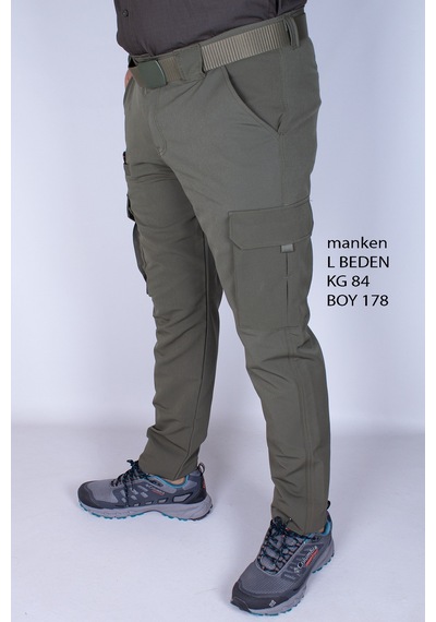 Nikbin Tactical Outdoor Taktik Pantolon Esnek Ürün Şık Tasarım- Hakiyeşil Yazlık Hakiyeşil