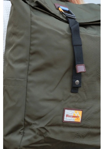 Discovery Icon Roll Top Sürdürülebilir Unisex Sırt Çantası Yeşil 2