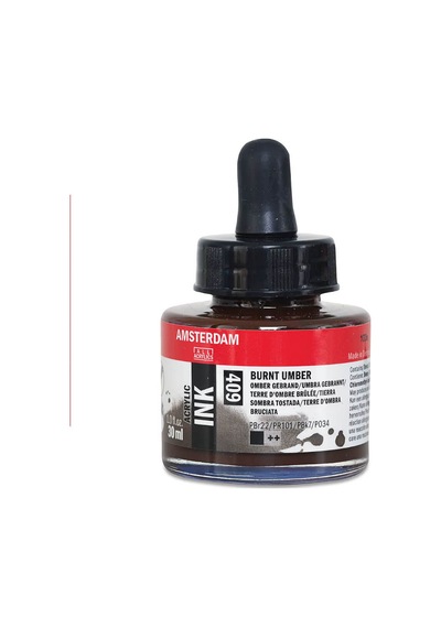 Amsterdam Akrilik Mürekkep 30 Ml Burnt Umber 409 Diğer