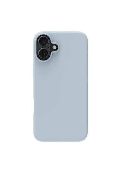 Apple Uyumlu iPhone Buff 16 Plus Magsafe Rubber Fit Silikon Kılıf Light Blue