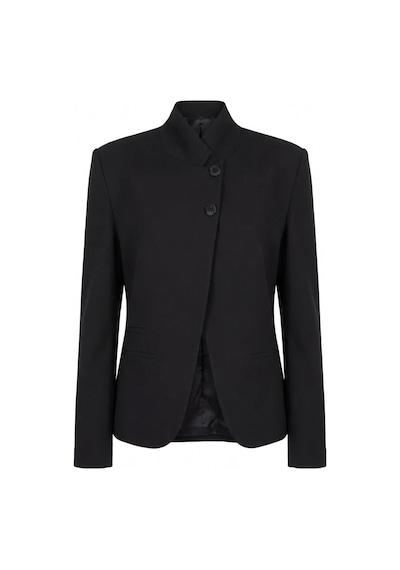 Nauvè Dik Yaka Düğmeli Blazer Ceket Siyah