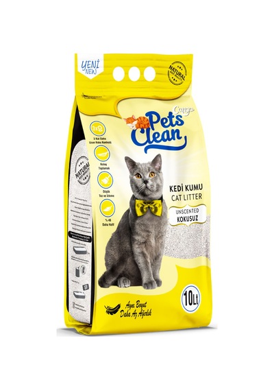 Pets Clean Kedi Kumu Natural Kokusuz 10lt