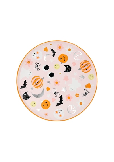 - Groovy Halloween Icon Dinner Plates - Cadılar Bayramı Karakterli Tabaklar L 8&apos Li 256