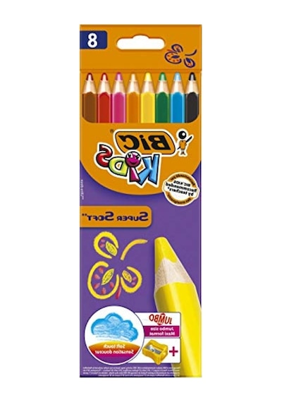 Üç Kenarlı Yumuşak Boyama Kalem Seti - 8 Renk 124-Pembe