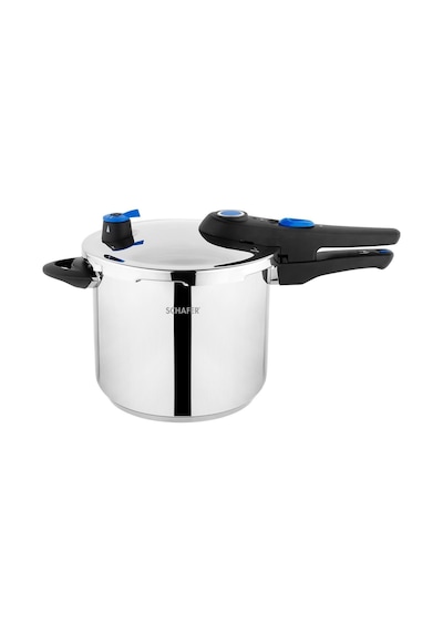 Schafer Gusto 2 Li Düdüklü Tencere Seti 5 + 7 L 4 Parça Inox Siyah