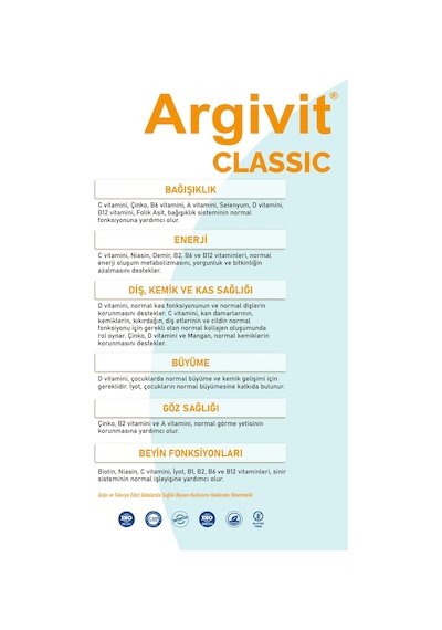 Argivit Multivitamin Şurup 3 x 150 ML