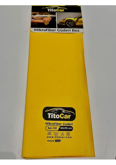 Titocar Mikrofiber Güderi Bez Sarı 101 50x70 Cm