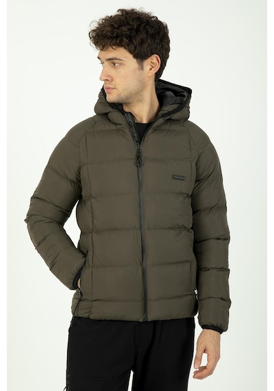 Maraton Sportswear Regular Erkek Kapşonlu Uzun Kol Basic Haki Mont 21259-haki Haki
