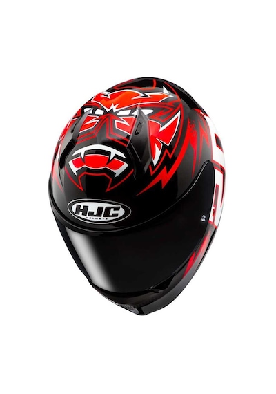 Hjc C10 Diablo Mask Mc1 Kapalı Kask Kırmızı - Siyah