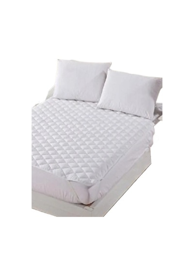 Mycey Kapitoneli Sıvı Geçirmez Alez 160x200 Cm Tek Kişilik Köşe Lastikli Beyaz