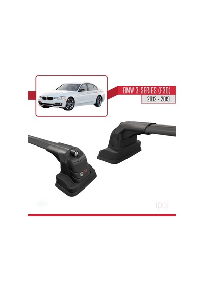 İpqi Bmw 3 Serisi F30 2012-2019 Arası İle Uyumlu Ace-3 Ara Atkı Tavan Barı Siyah 2 Adet Diğer