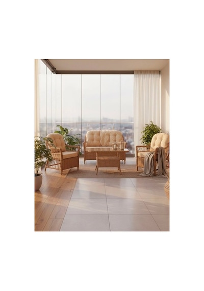 Dora Garden Home Inci 2+1+1 Rattan Bahçe Takımı Masalı Kahverengi Siyahçizgili Dora Garden Home Inci 2+1+1 Rattan Bahçe Takımı Masalı Kahverengi Siyahçizgili