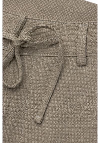 Günce Erkek Regular Kalıp Jogger Pantolon Armürlü Kumaş Bgl-st05633 Bej