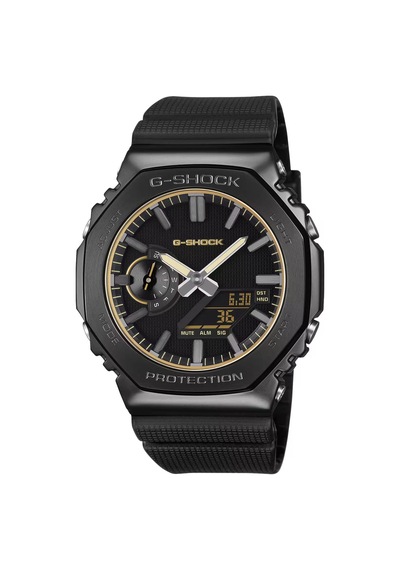 G-shock Analog -dijital 2100 Series Luxe Black 44.4 Mm Quartz Saa Siyah