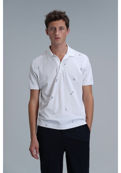 Lufian Erkek Pascal Smart Polo T-shirt 111040170 Beyaz