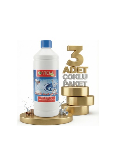 Ortem Sıvı Lavabo Açıcı 3x900 Gr