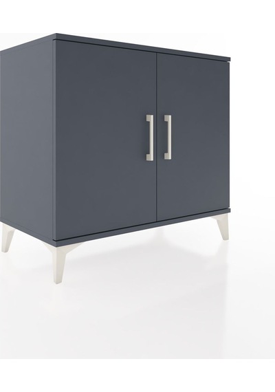 Hyperion Şifonyer 2 Raflı 2 Kapaklı 88x44x80 Antrasit-antrasit Antrasit
